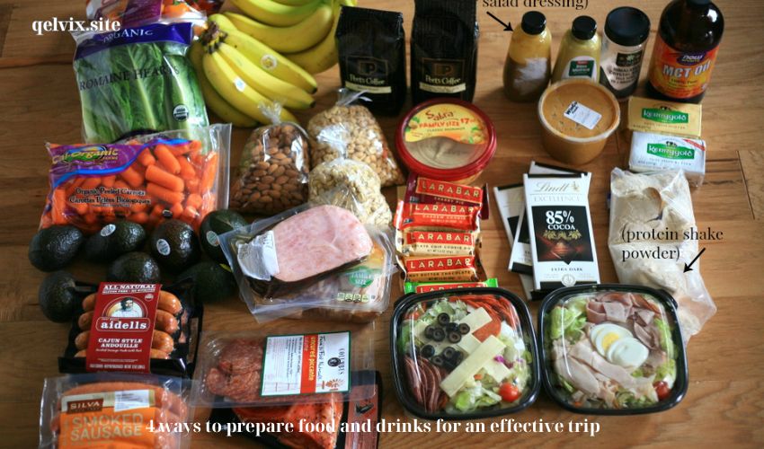 4 ways to prepare food and drinks for an effective trip